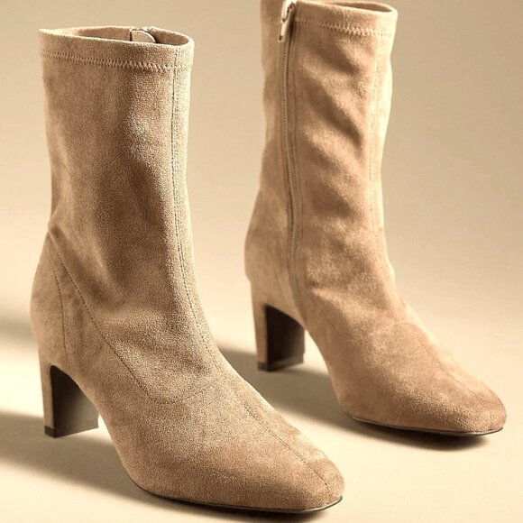 NEW Anthropologie Matisse Loren Ankle Boots in Natural Suede 9 $160 NWB - Picture 1 of 5